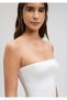 Strapless White Knitwear Top Crop / Short Cut1710448-70057 - 5