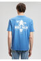 Printed Blue T-shirt Loose Fit / Loose Comfortable Fit0612050-70872 - 4