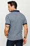 Men's Polo Neck Pocket Jacquard Tshirt Smoked - 4
