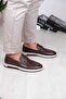 Genuine Leather, Buckle Loafer Men's Shoes - 3