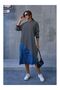Striped Jean Detail Sweat Dress