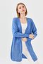 Women's Openwork Front Long Summer Cardigan Indigo - 6