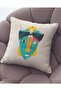Velvet 43x43 Cm Throw Pillow Case Decorative Soft Living Room Abstract Face - 2
