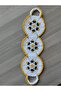 Yellow Butterfly Patterned 3-Piece Hand Knitted Fiber Set - 2