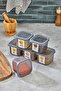 6-Piece Leak-Proof Airtight Sticker Spice Bowl 0.5LT