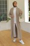 Women's Ring Braided Full Length Knitwear Cardigan - 2