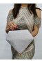 Women's Big Stone Look Silver Evening Dress - 3