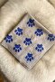 Women's Gray Color Paw Patterned Cotton Handmade Bandana - 4