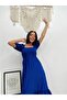 New Season Watermelon Sleeve Square Neck Midi Dress - 3