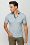 Men's Polo Neck T-shirt Gray - 2