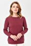 Women's Crew Neck Sleeve Hair Knitted Wool Sweater K.G.Dry - 2