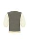 Pocket Detailed Poplin Sleeve Detailed Regular Knitwear Blouse - 7