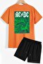 طقم رياضي شورت تي شيرت من Acdc