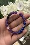 Certified Natural Stone Anxiety Protection Bracelet 8 mm (Ametist - Varisit - Pink Quartz - Agate) - 3