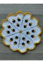 Yellow Butterfly Patterned 3-Piece Hand Knitted Fiber Set - 4