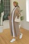 Women's Ring Braided Full Length Knitwear Cardigan