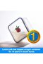 طقم حافظات طعام مكون من قطعتين _ غطاء بيج - 4