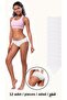 White Laser Cut Women's Panties - 12 Pieces, No Marks