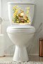 Cute Ducks and Colorful Flowers Toilet Seat Sticker Bathroom Sticker - 4