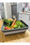 Magic Folding Basin Pedicure Basin Bucket Accordion Foldable 8 L Anthracite/Grey - 2