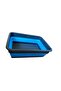 Anthracite/Blue 4L Folding Basin Manicure - Accordion Bucket Pineapple Design - 4