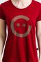 Fresh Collar T-Shirt Stoned Ggg Logo Claret Red - 5