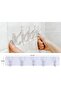 Silicone 5-Pack 29*7 Transparent Strong Self-Adhesive Door Wall Hanger Heavy Load Bearing - 4