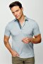 Men's Polo Neck T-shirt Gray - 7