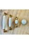 Porcelain Furniture Drawer Cloakroom Kitchen Cabinet Handle - 4