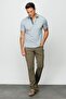 Men's Polo Neck T-shirt Gray - 3