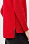 Women's Crew Neck Brass Knitted Blouse Red - 6