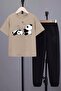 Kids Sleep Panda Bottom - Top Tracksuit Set