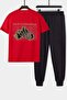 Unisex Arid Mountain Printed 2-Piece Tracksuit Set