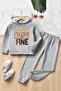 Children's Fine Printed Tracksuit Set