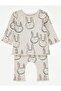 Cream Rabbit Rib Long Sleeve Top and Leggings Set