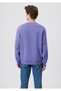 Baskılı Mor Sweatshirt 0611623-70609 - 4