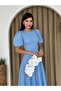 Watermelon Sleeve Midi Length Dress - 4