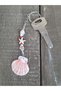 Red Seashell Keychain