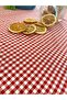 Gingham Red White Checkered Tablecloth - 2