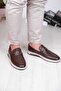 Genuine Leather, Buckle Loafer Men's Shoes - 5