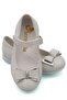 Bow Stone Detail Baby Ballerina Glitter White