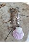 Purple Seashell Keychain - 4