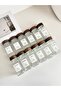 12-Piece Square Shaped Glass Spice Jar Set - with Acacia Lid / 16 Labels