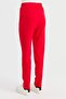 Women's Waist Lace-up Pocket Tracksuit Pants Red - 5