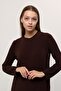 Women's Brown Trousers Hijab Tunic Pleated Sandy Double Set 5219 - 3