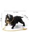 Pitbull Figurine - Dog Torpedo Patterned, White Car Interior Ornament - 3