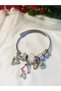 Steel Bracelet for Women with Charm Pink Fish Figure - 4