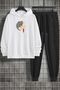 Unisex Shinobi Cat Printed Tracksuit Set