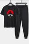 Unisex Itachi Uchiha Printed 2-Piece Tracksuit Set
