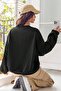 Unisex Happy Printed Crew Neck Sweatshirt - 3